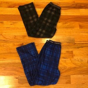 Boys micro fleece pajama bottoms (2 pair)
